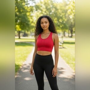 Seamless Sweat Wicking Fabric Sports Bra
